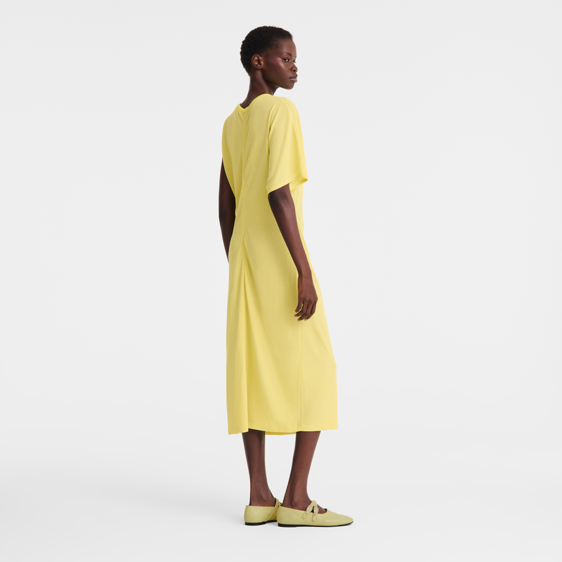 Dress , Lime - Crepe jersey  - View 4 of  5