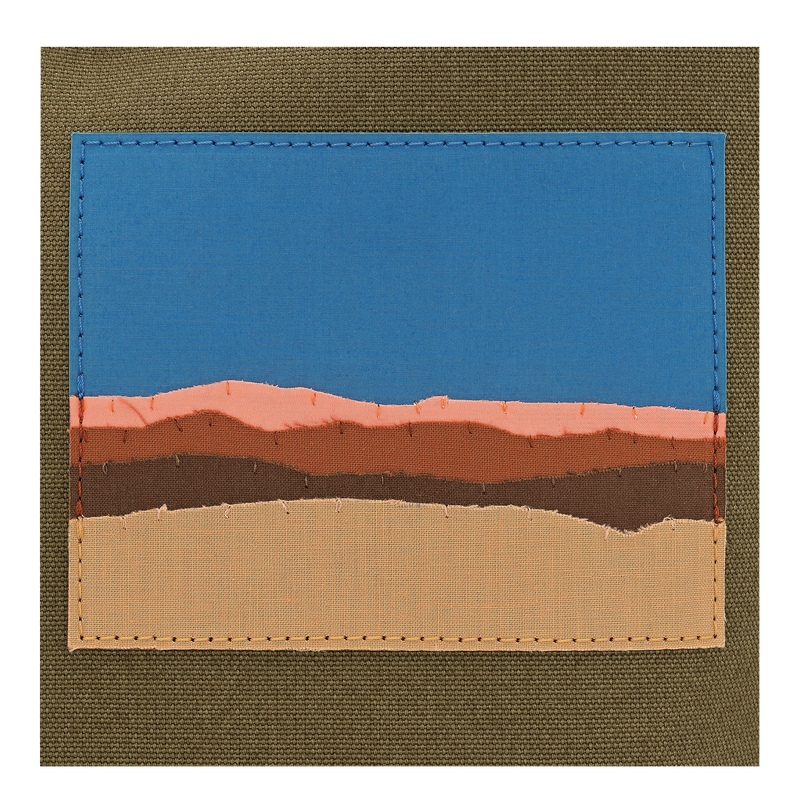 Caroline H&eacute;lain x Longchamp M Tote bag , Olive - Canvas  - View 5 of  5