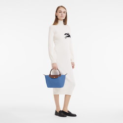 Le Pliage Original S 小号手提包 , 深蓝色 - 再生帆布