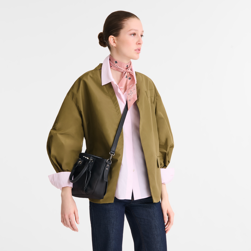 Longchamp 3D S 手提包 , 黑色 - 皮革  - 查看 2 6