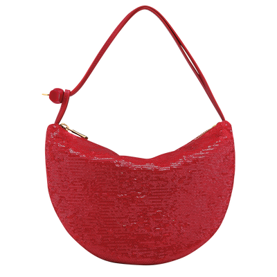 Le Roseau S Clutch , Red - Canvas