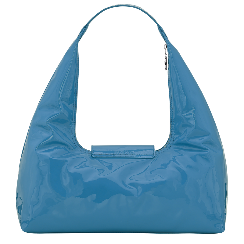 Le Pliage Xtra L 单肩包 , 蔚藍色 - 皮革  - 查看 3 3