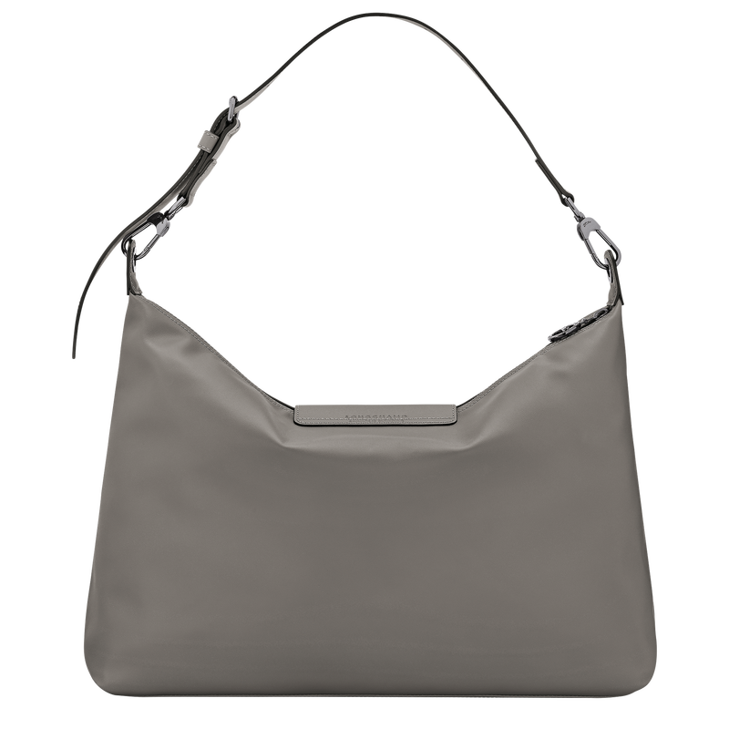 Le Pliage Xtra XL Hobo 袋 , 斑鸠灰 - 皮革  - 查看 4 7