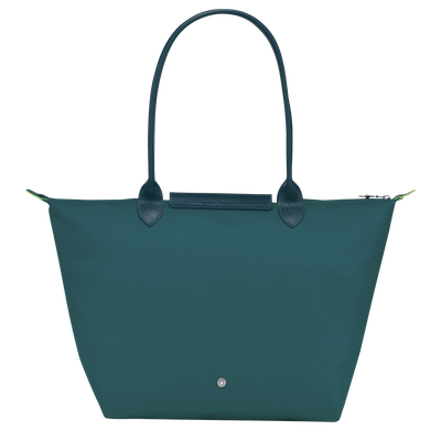 Le Pliage Green 托特包 L, 孔雀蓝色