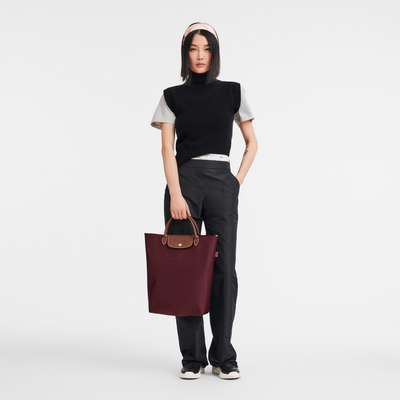 Le Pliage Original M 托特包 , 勃艮第色 - 帆布