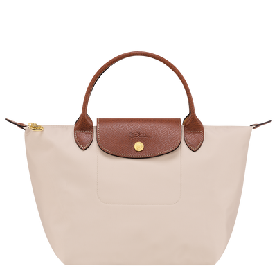 Le Pliage Original S 手提包 , 纸张白 - 再生帆布
