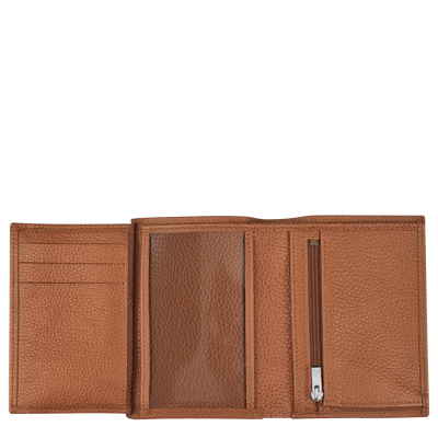 Le Foulonn&eacute; Wallet , Caramel - Leather