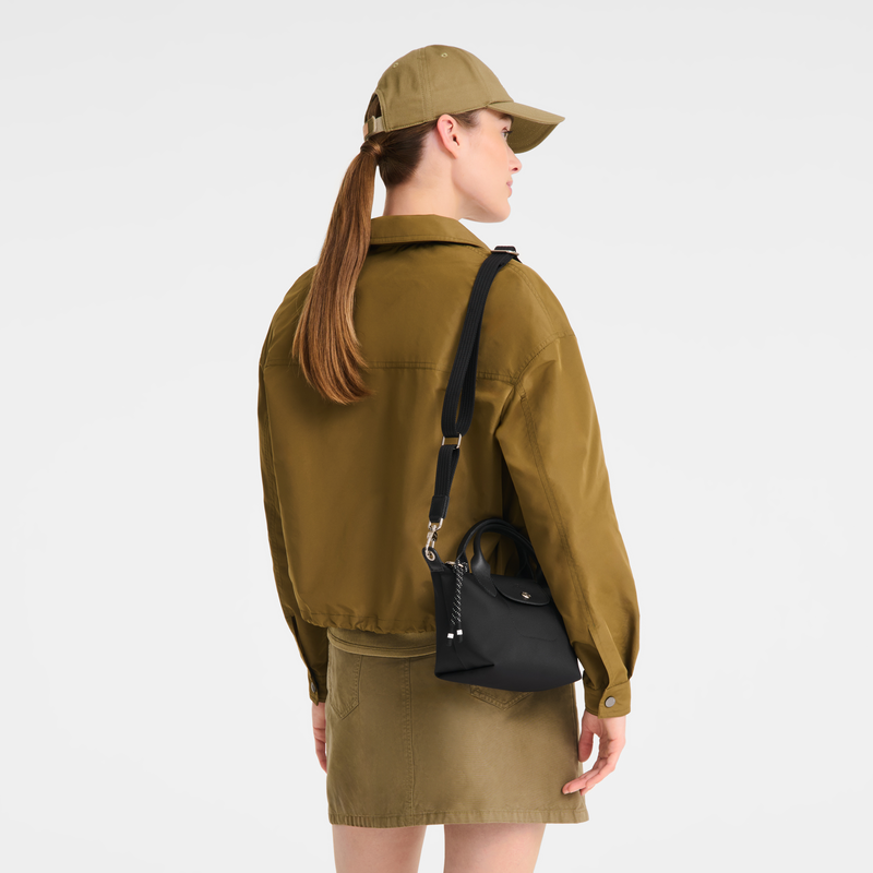 Le Pliage Energy XS Handbag , Black - Recycled canvas  - View 7 of  7