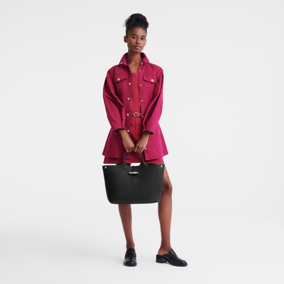 Le Roseau L 手提包 , 黑色 - 皮革