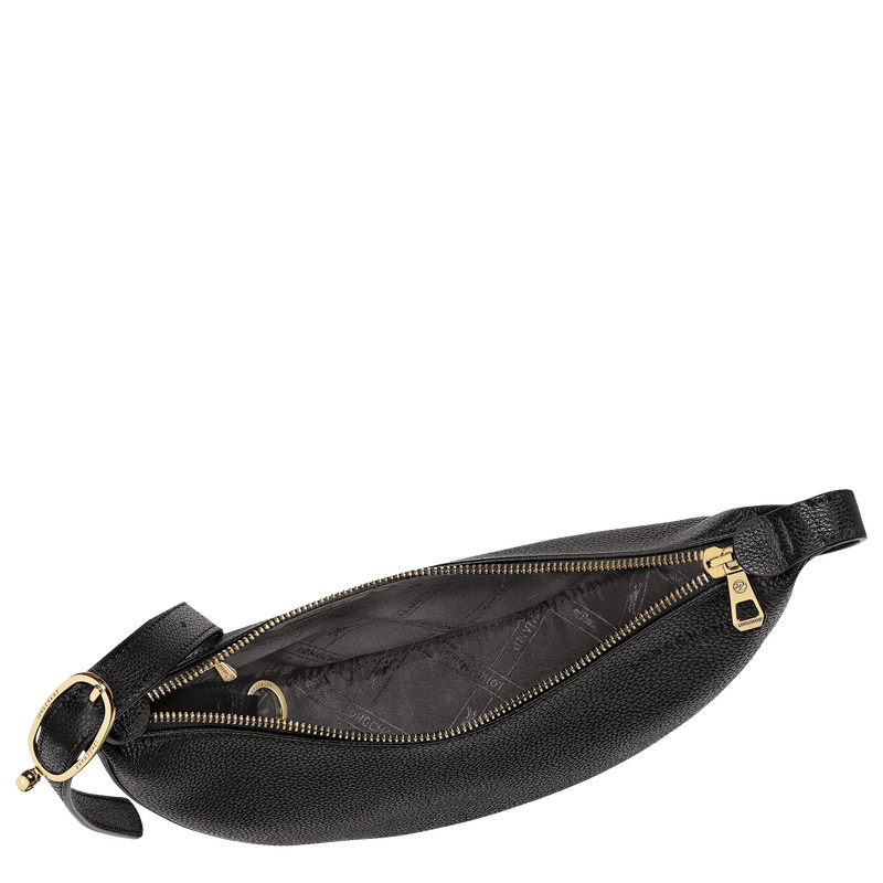 Le Foulonn&eacute; S Crossbody bag , Black - Leather  - View 5 of  6