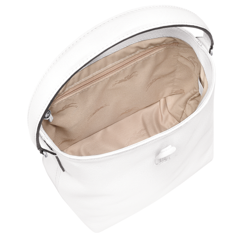 Roseau XS Bucket bag , White - Leather - View 5 of  6