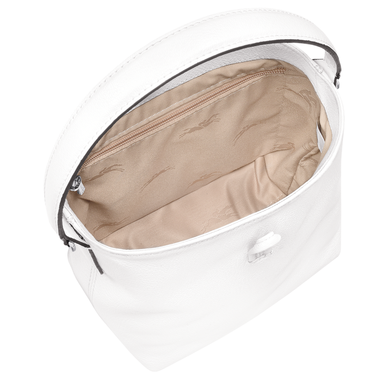 Roseau XS Bucket bag , White - Leather  - View 5 of  6