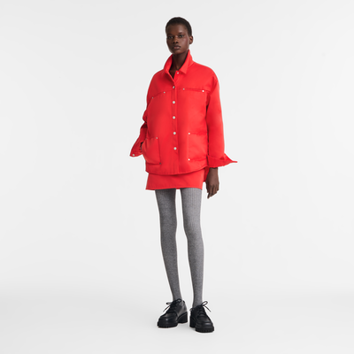 衬衫 , 红色 - 科技丝缎