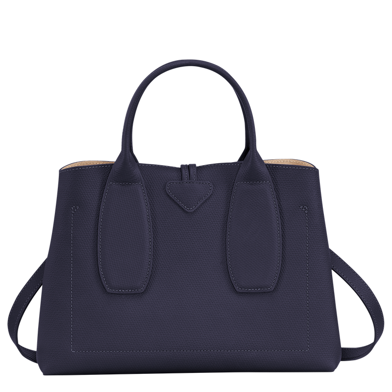 Roseau M Handbag , Bilberry - Leather  - View 4 of  6