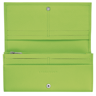 Le Roseau Flap wallet , Green Light - Leather