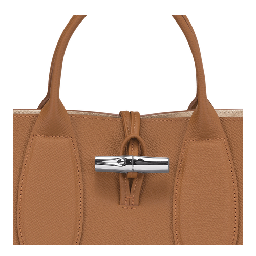 Roseau M Handbag , Natural - Leather - View 7 of  7