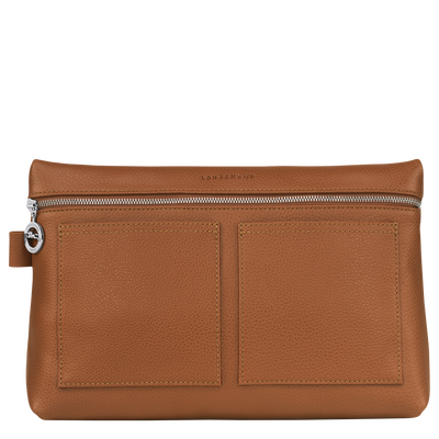Le Foulonn&eacute; Toiletry case , Caramel - Leather