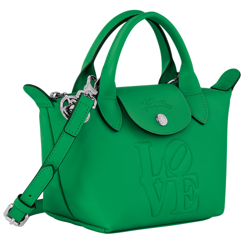 Longchamp x Robert Indiana XS 手提包 , 绿色 - 皮革 - 查看 3 5