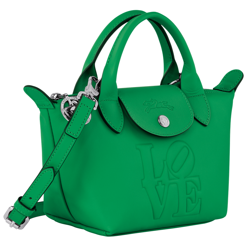 Longchamp x Robert Indiana XS 手提包 , 绿色 - 皮革  - 查看 3 5