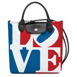 Longchamp x Robert Indiana XS 斜挎包 , 白色 - 帆布