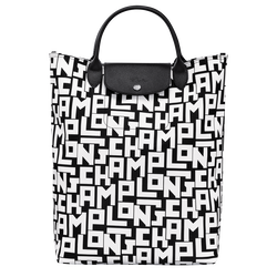 Le Pliage LGP M 托特包 , 黑/白色 - 帆布