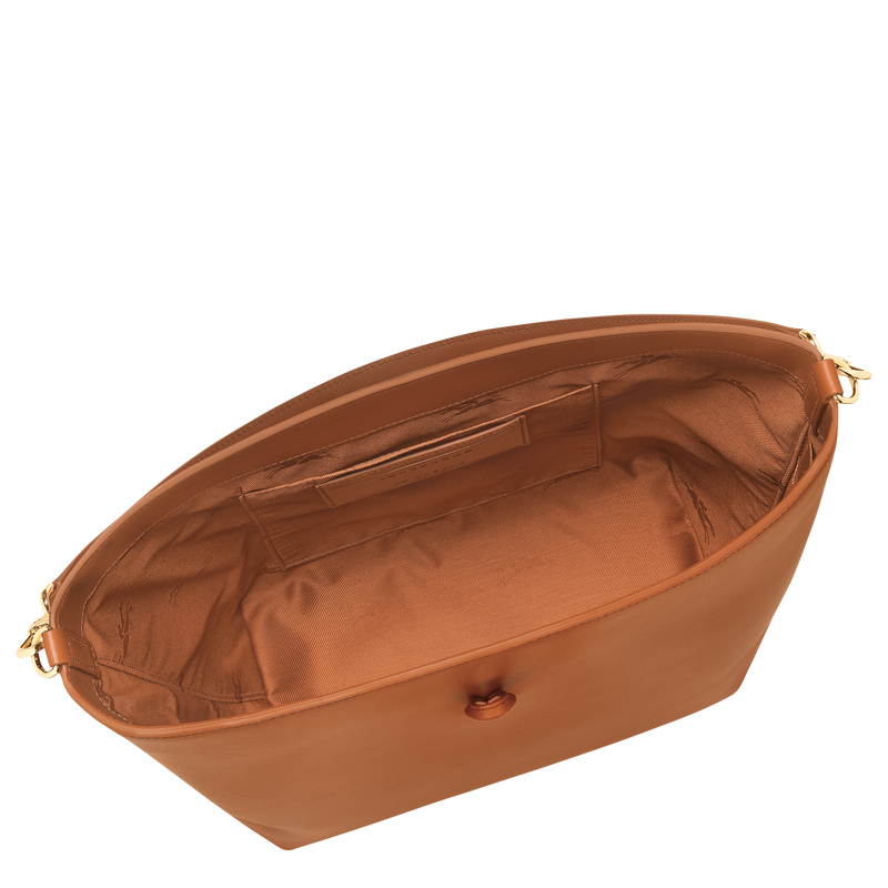 Le Roseau M Hobo 袋 , 腰果棕 - 皮革  - 查看 5 6