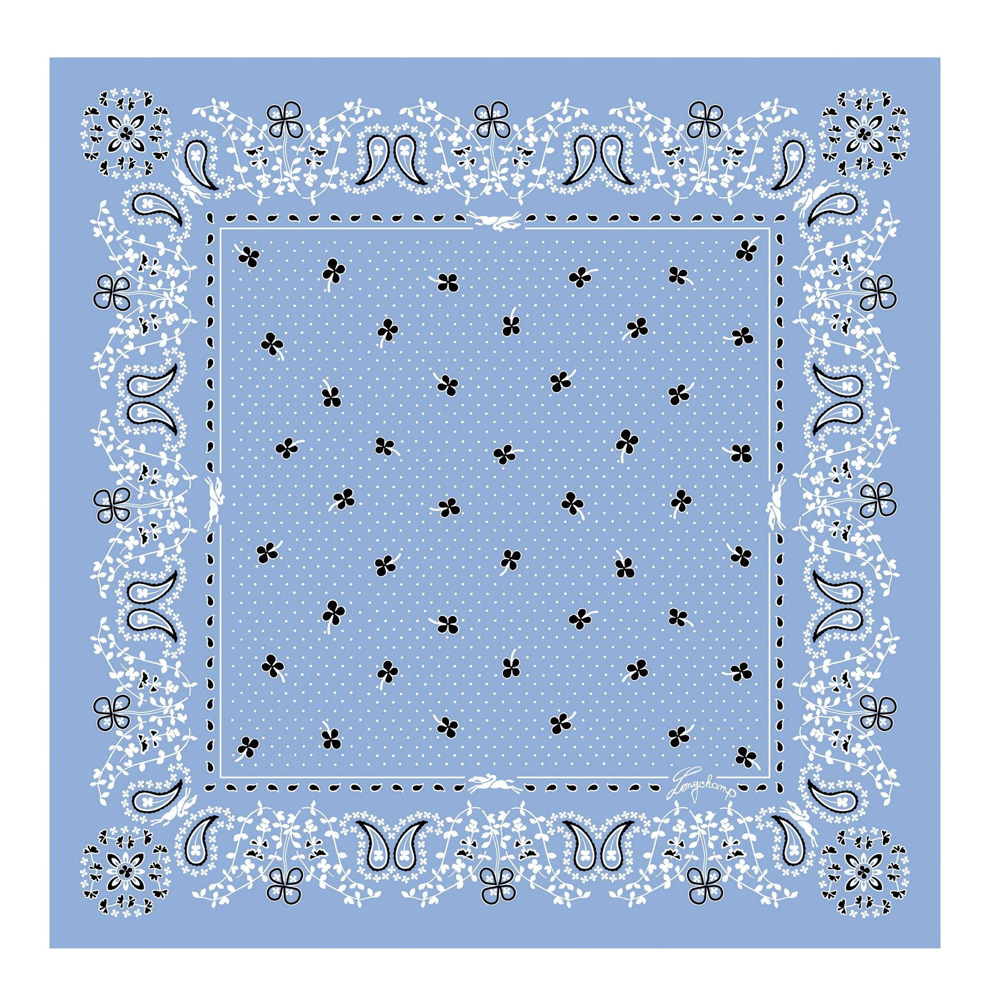 French Bandana 丝巾 50, Wave