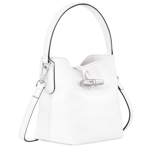 Roseau XS Bucket bag , White - Leather - View 3 of  6