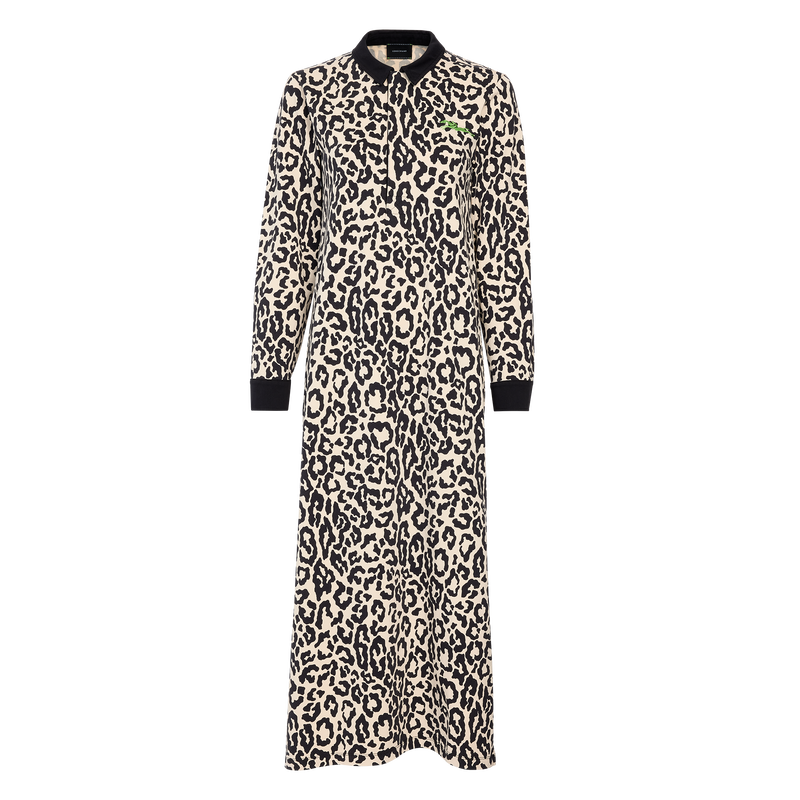 Dress , Black/Beige - Printed jersey  - View 1 of  1