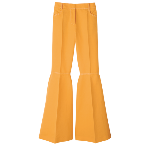 长裤 , 杏黄色 - 华达呢 - 查看 1 3