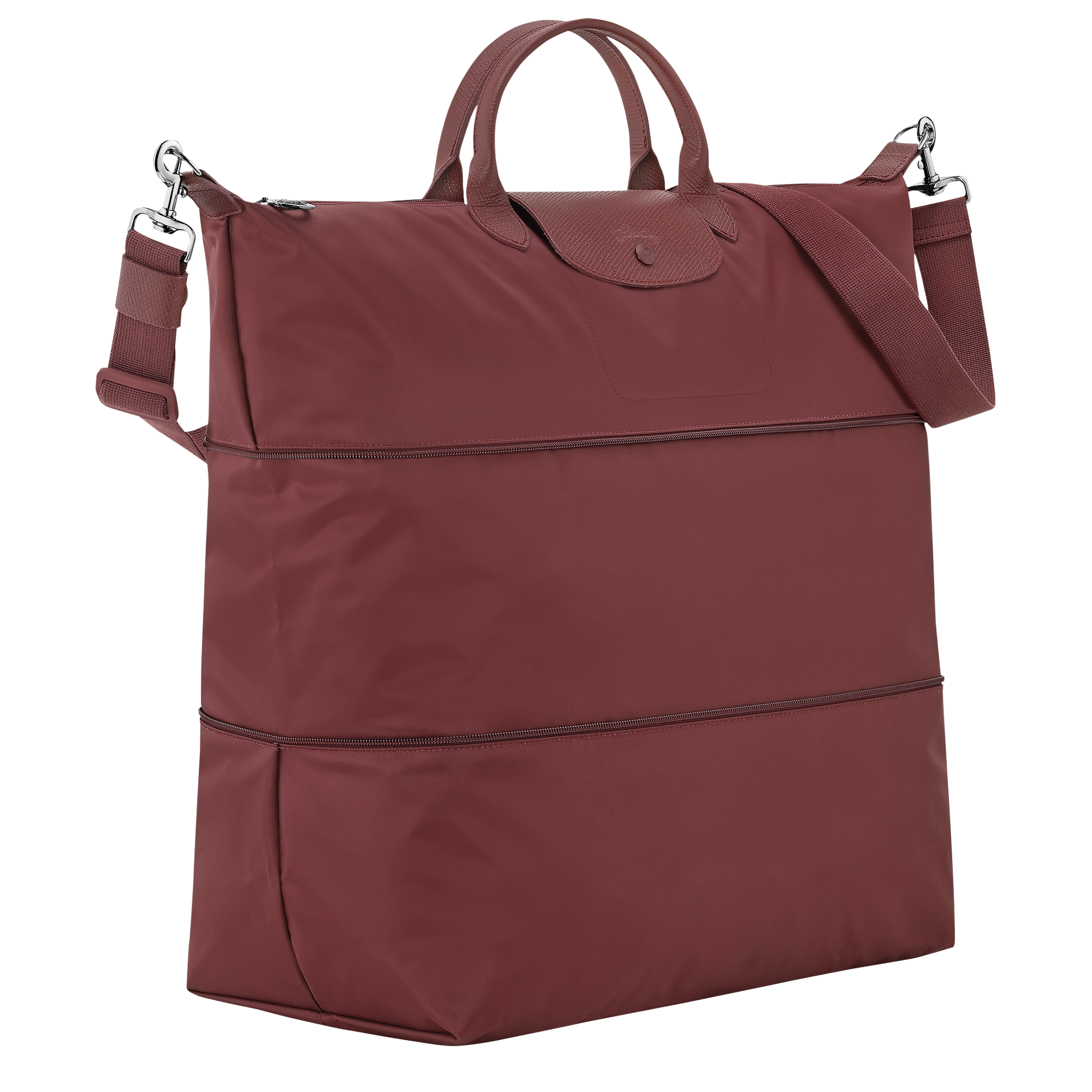 Le Pliage One Travel bag expandable, Burgundy