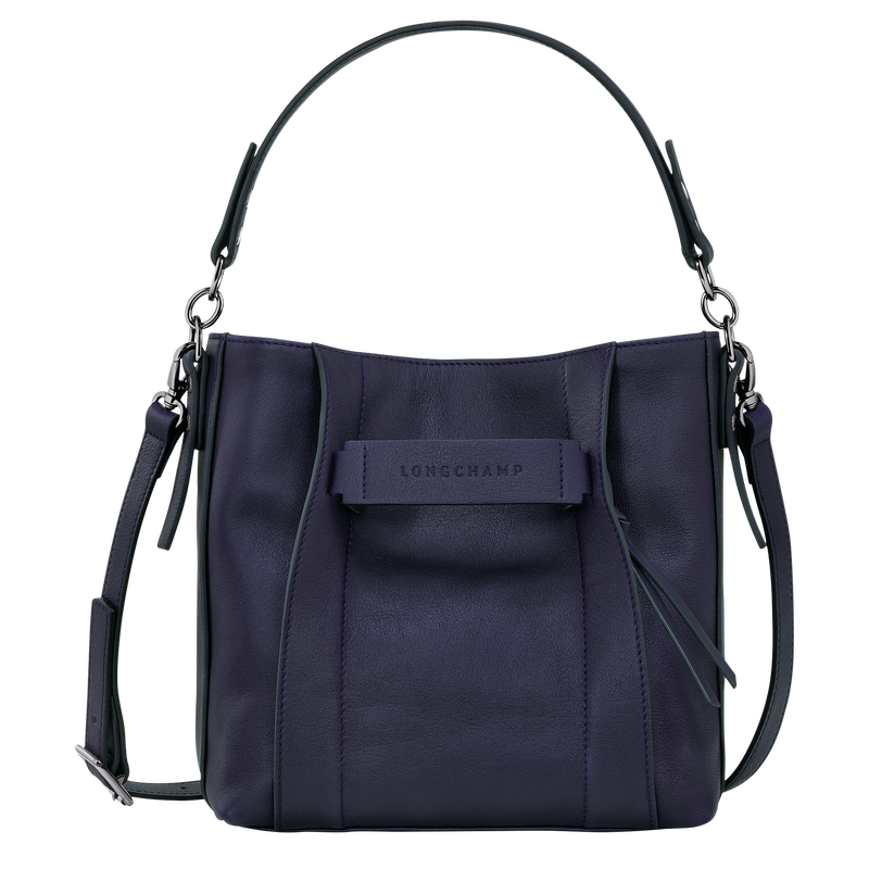 Longchamp 3D S 斜挎包 , 浆果紫 - 皮革  - 查看 1 5