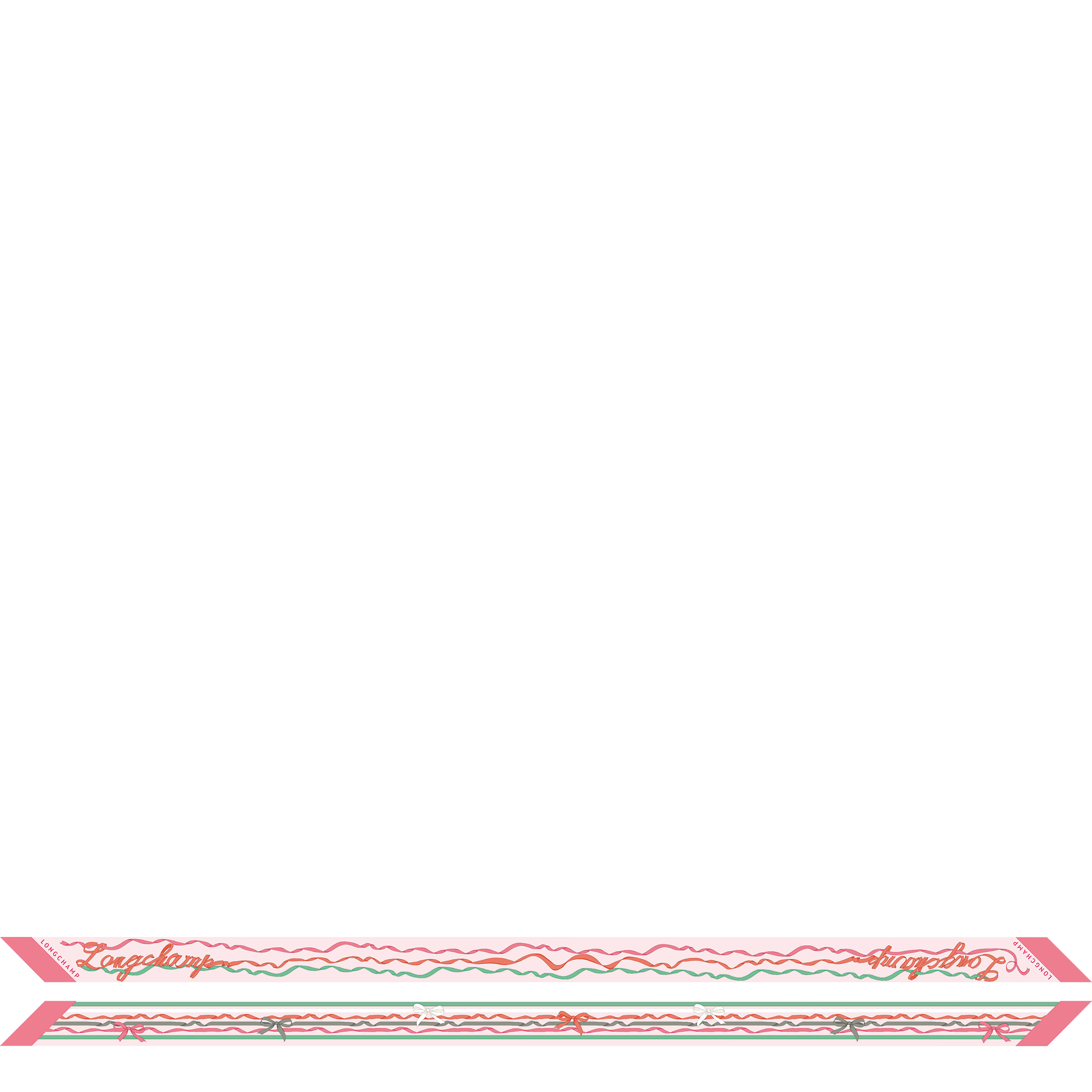 Rubans Longchamp 细丝带, 虾粉色
