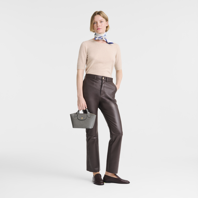 &Eacute;pure XS Tote bag , Turtledove - Leather  - View 2 of  6
