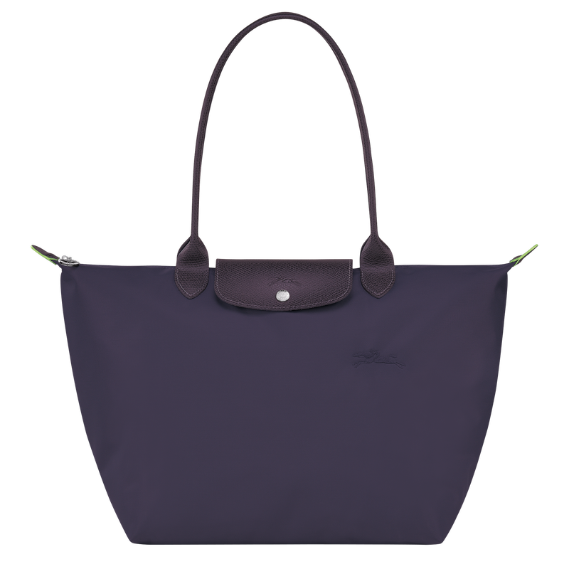 Le Pliage Green L Tote bag , Bilberry - Recycled canvas  - View 1 of  5