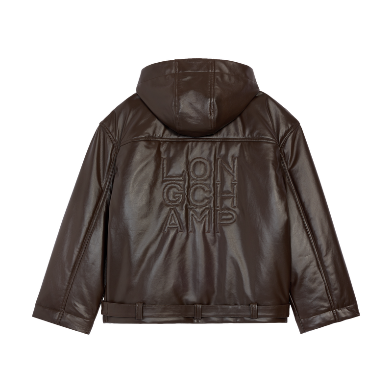Jacket , Mocha - Leather  - View 3 of  4