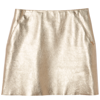 null Mini skirt, Pale gold