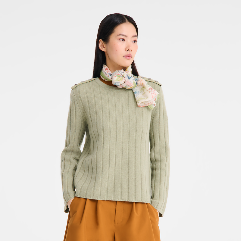 Evasions Longchamp Stole , Lichen - Silk  - View 1 of  1
