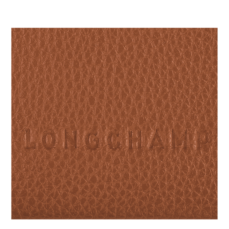 Le Foulonné Cardholder , Caramel - Leather  - View 3 of  3
