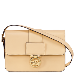 Box-Trot M Crossbody bag , Straw - Leather