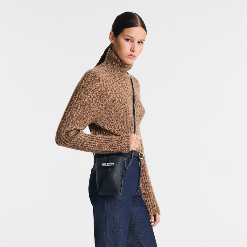 Le Roseau 手机包 , 黑色 - 皮革  - 查看 2 6