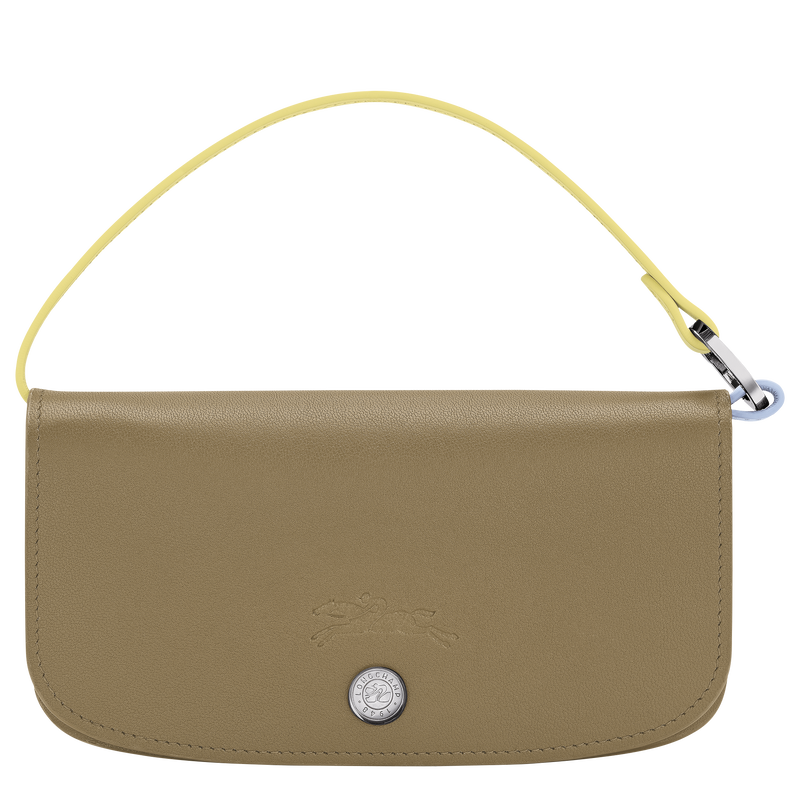 Le Pliage Collection Eyewear case , Lichen - Leather  - View 1 of  5