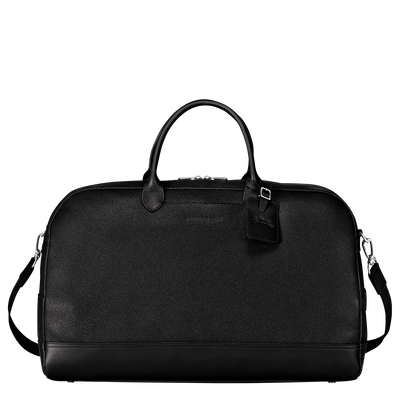 Le Foulonn&eacute; L Travel bag , Black - Leather