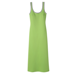 长款连衣裙 , 绿色 - 平纹针织布