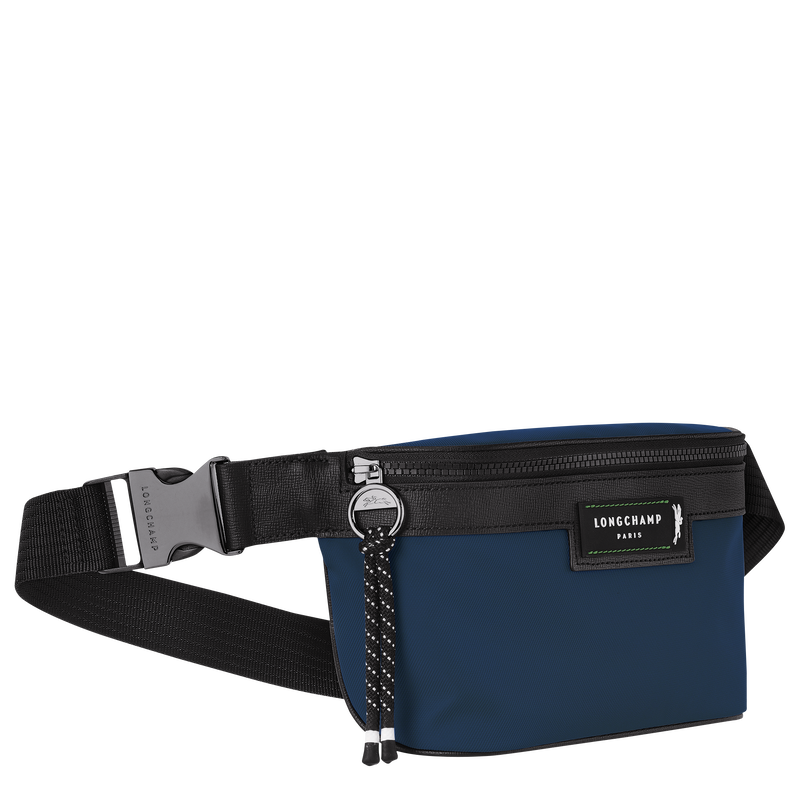 Le Pliage Energy M Belt bag , Navy - Recycled canvas  - View 3 of  5