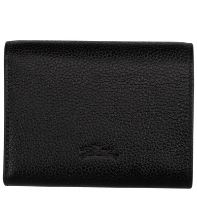 Le Foulonné Wallet , Black - Leather
