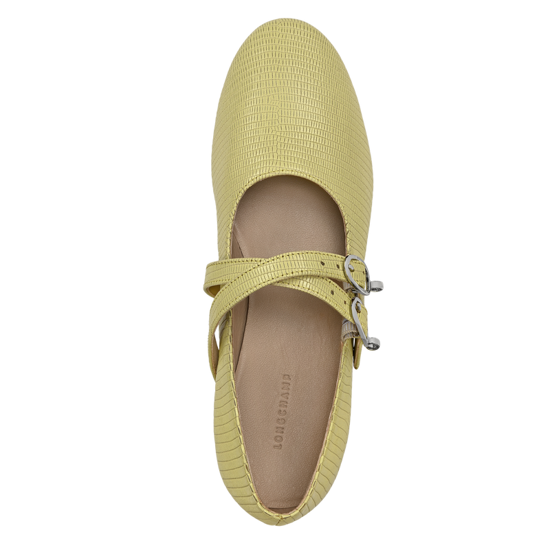 Le Foulonn&eacute; Ballerinas , Lime - Leather  - View 4 of  4
