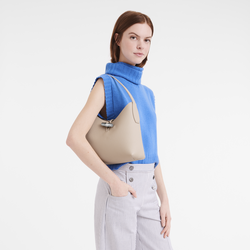 Roseau M Hobo bag , Paper - Leather