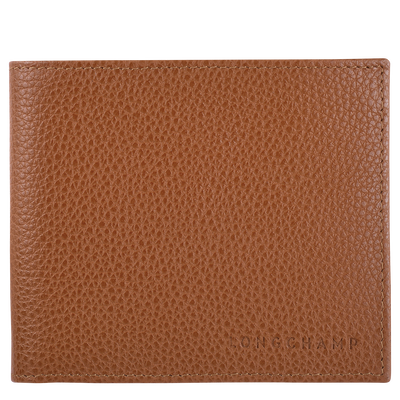 Le Foulonné Wallet , Caramel - Leather