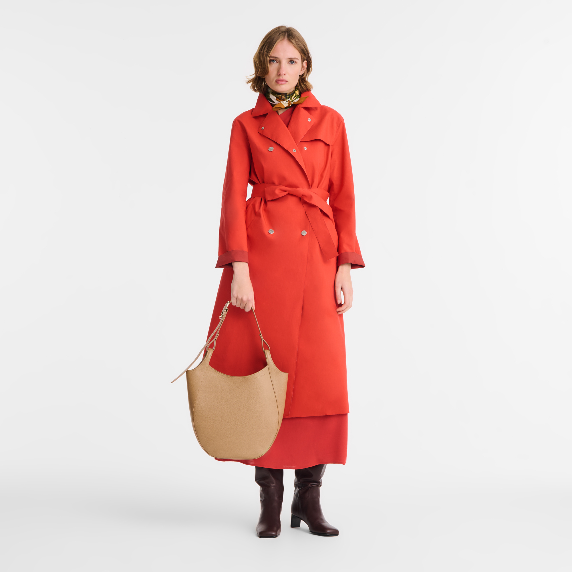 Le Foulonn&eacute; Hobo 袋 L, 饼干色